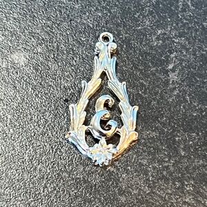 Elegant Silver & Gold Women's Necklace Pendant